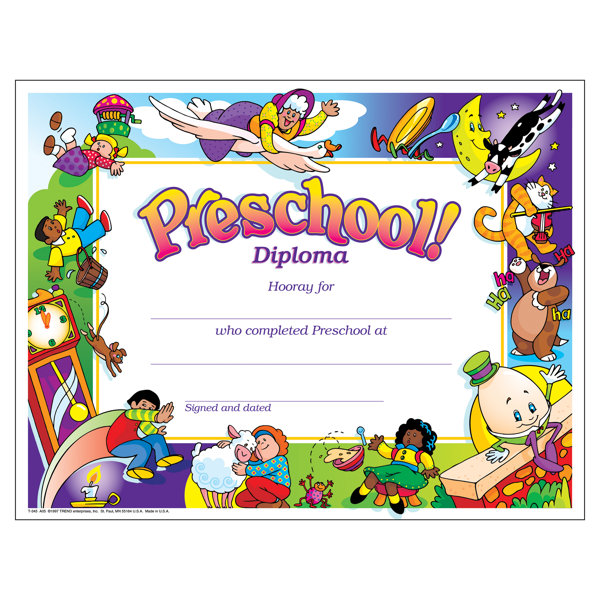 trend enterprises diploma preschool certificate wayfairca